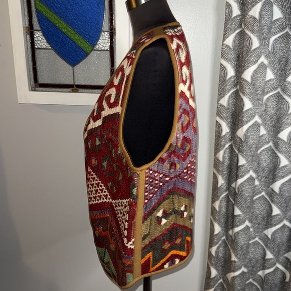 Kilim Turkish Tapestry Vest/ Waistcoat - Picture 5 of 8